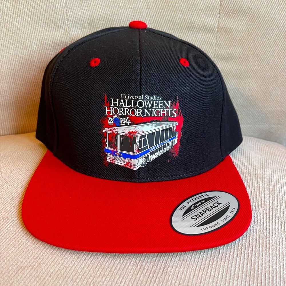 Universal Studios 2024 Halloween Horror Nights Bloody Terror Tram Hat HHN 33 NWT